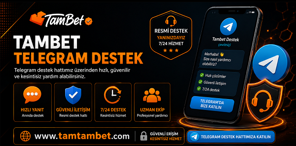 Tambet Telegram destek bannerı, Telegram destek hattı